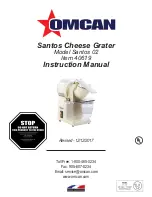 Preview for 1 page of Omcan Santos 02 Instruction Manual