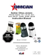 Omcan Santos 11C Instruction Manual preview