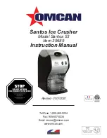 Omcan Santos 53 Instruction Manual preview