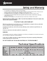 Предварительный просмотр 5 страницы Omcan SB-TW-0025 Instruction Manual