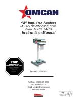 Предварительный просмотр 1 страницы Omcan SE-CN-0358 Instruction Manual