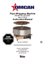 Omcan SE-US-0630 Instruction Manual preview