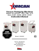 Предварительный просмотр 1 страницы Omcan VP-CN-0971 Instruction Manual