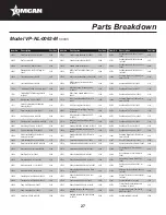 Предварительный просмотр 27 страницы Omcan VP-NL-0040-M Instruction Manual