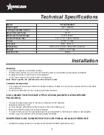 Предварительный просмотр 7 страницы Omcan VP-NL-0040-MS Instruction Manual