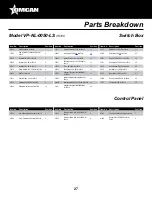 Предварительный просмотр 27 страницы Omcan VP-NL-0050-LS Instruction Manual