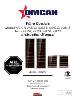 Omcan WC-CN-0181-D Instruction Manual предпросмотр