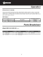 Предварительный просмотр 7 страницы Omcan WO-CN-1390-SS Instruction Manual