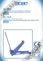 OMCN 112/A Instructions For Use And Maintenance / Spare Parts preview