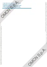 Preview for 2 page of OMCN 1120/E Instructions For Use, Maintenance And Spare Parts