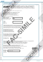 Preview for 6 page of OMCN 1120/E Instructions For Use, Maintenance And Spare Parts