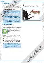 Preview for 12 page of OMCN 1120/E Instructions For Use, Maintenance And Spare Parts