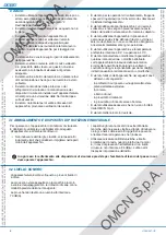 Preview for 10 page of OMCN 126/B Instructions For Use, Maintenance And Spare Parts