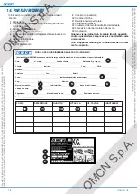 Preview for 18 page of OMCN 126/B Instructions For Use, Maintenance And Spare Parts