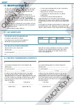 Preview for 22 page of OMCN 126/B Instructions For Use, Maintenance And Spare Parts