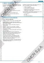 Preview for 31 page of OMCN 126/B Instructions For Use, Maintenance And Spare Parts