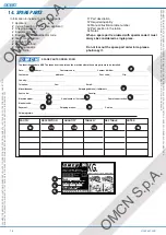 Предварительный просмотр 44 страницы OMCN 126/B Instructions For Use, Maintenance And Spare Parts