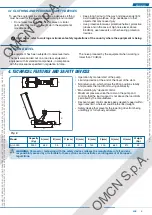 Preview for 39 page of OMCN 3000 Instructions For Use, Maintenance And Spare Parts