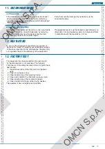 Preview for 45 page of OMCN 3000 Instructions For Use, Maintenance And Spare Parts