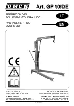 Предварительный просмотр 1 страницы OMCN GP 10/DE Instructions For Use Manual