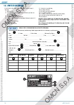 Предварительный просмотр 20 страницы OMCN SIF 1/73 Instructions For Use, Maintenance And Spare Parts