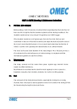 Preview for 9 page of Omec OMT1 Mounting & Maintenance Instructions