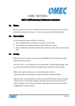 Preview for 10 page of Omec OMT1 Mounting & Maintenance Instructions