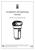 Предварительный просмотр 1 страницы OMEGA AIR AAFs 0006 Installation And Operating Manual