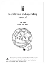 OMEGA AIR AOK 13PA Installation And Operating Manual preview