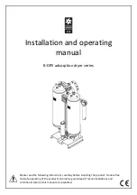 OMEGA AIR B-DRY 1000 Installation And Operating Manual предпросмотр