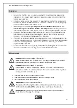 Предварительный просмотр 9 страницы OMEGA AIR BF 0240 Installation And Operating Manual