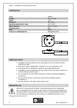 Предварительный просмотр 2 страницы OMEGA AIR ECDh-5 Installation And Operating Manual