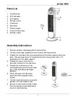 Предварительный просмотр 3 страницы Omega Altise AE NOIR TOWER Instruction Manual