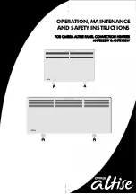 Omega Altise AHPE222W Operation, Maintenance And Safety Instructions предпросмотр