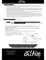 Предварительный просмотр 4 страницы Omega Altise OAELITEB Operation, Maintenance And Safety Instructions