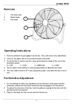 Preview for 3 page of Omega Altise OHV40C Instruction Manual