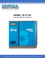 Предварительный просмотр 1 страницы OMEGA COMPRESSORS NOBEL 30 DV CSA Instruction & Maintenance Manual