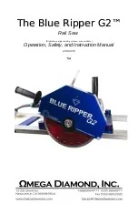 Omega Diamond Blue Ripper G2 Operation, Safety, And Instruction Manual preview