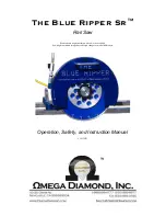 Omega Diamond blue ripper sr Operation And Instruction Manual preview