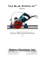 Preview for 1 page of Omega Diamond The Blue Ripper Jr Operation And Instruction Manual