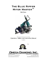 Omega Diamond The Blue Ripper Miter Master Operation And Instruction Manual preview