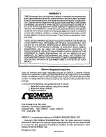 Preview for 2 page of Omega Engineering 873C Operator'S Manual