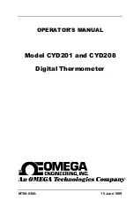 Omega Engineering CYD201 Operator'S Manual предпросмотр