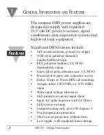 Preview for 4 page of Omega Engineering DIN-RAIL DRN-PS-750 Operator'S Manual