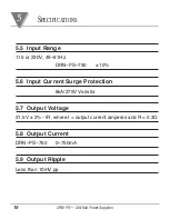 Preview for 12 page of Omega Engineering DIN-RAIL DRN-PS-750 Operator'S Manual