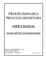 Omega Engineering DP3600 SERIES User Manual предпросмотр