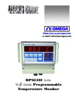 Предварительный просмотр 1 страницы Omega Engineering DPS3301 Series User Manual