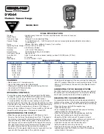 Omega Engineering DVG64 Instruction Sheet предпросмотр