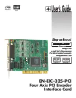 Preview for 1 page of Omega Engineering EN-EIC-325-PCI User Manual