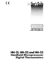 Предварительный просмотр 1 страницы Omega Engineering HH-21 User Manual